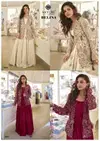 Belina By Sayuri Silk Stylish Embroidery Gown With Jacket Exporters In India
